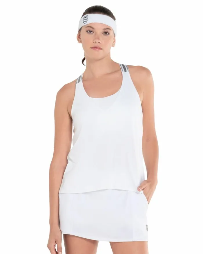 Women KSwiss Tennis BRALETTE TANK White