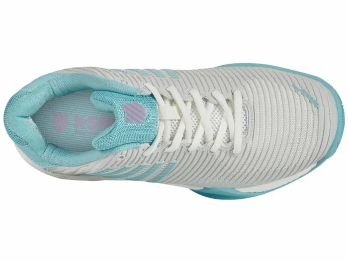 Women KSwiss Tennis HYPERCOURT EXPRESS 2 Brilliant Whiteangel Bluesheer Lilac