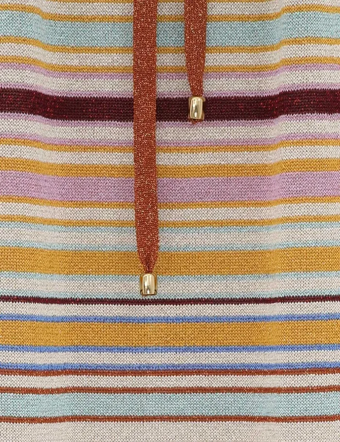Women Knitwear Zimmermann Tallow Metallic Stripe Dress Multi