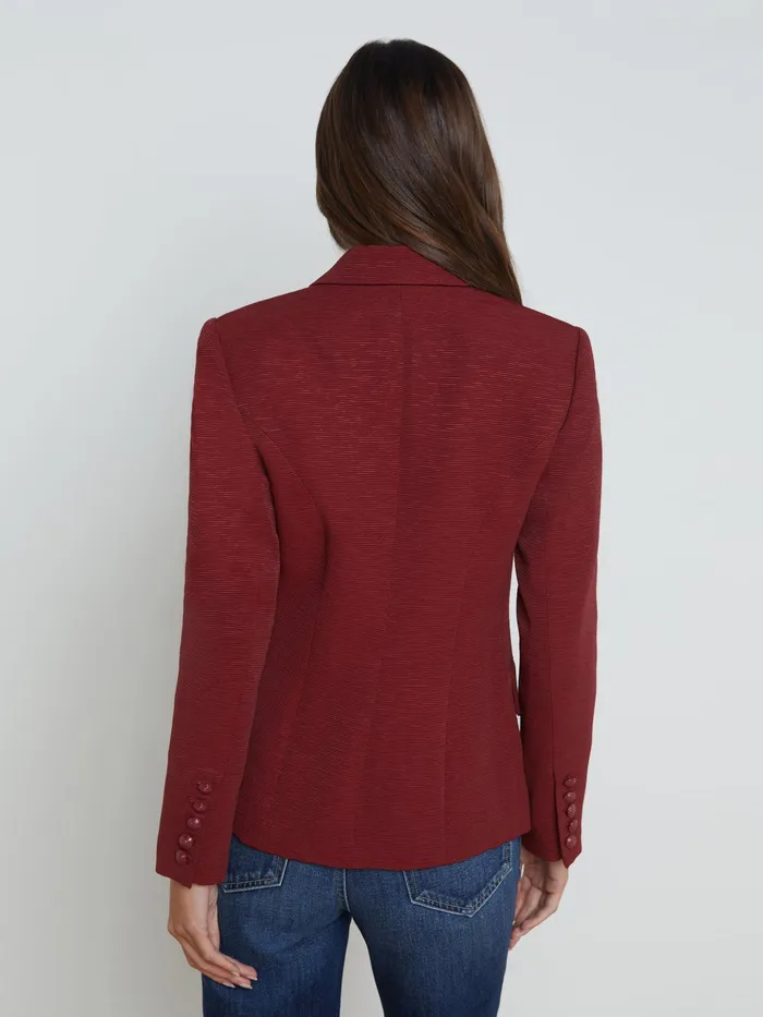 Women L039Agence Blazers and Jackets New Kenzie Blazer Syrah Women L039Agence Blazers and Jackets New Kenzie Blazer Syrah