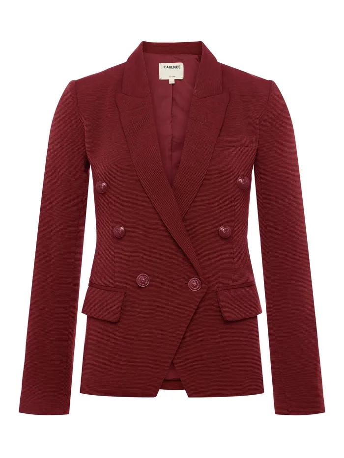Women L039Agence Blazers and Jackets New Kenzie Blazer Syrah Women L039Agence Blazers and Jackets New Kenzie Blazer Syrah