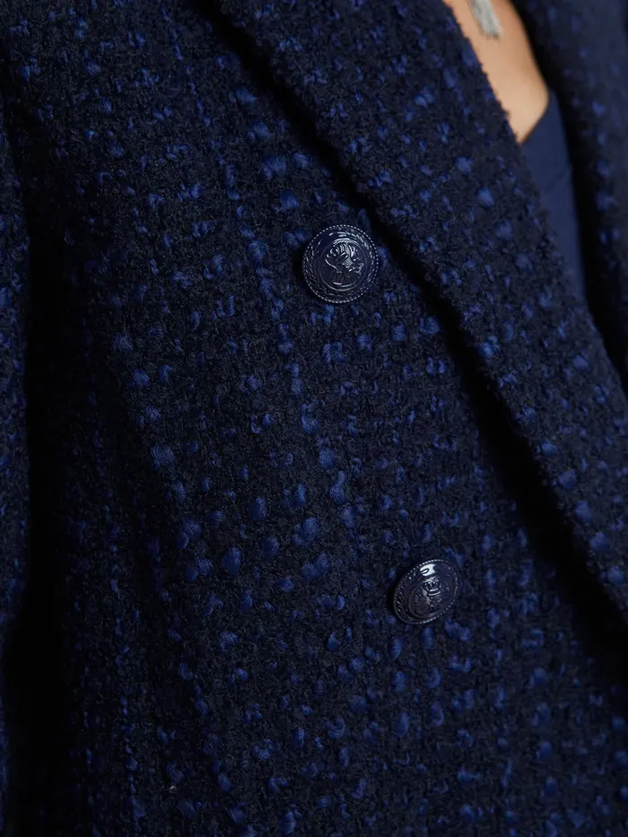 Women L039Agence Blazers and Jackets New Lila OpenFront Blazer Midnightblue Women L039Agence Blazers and Jackets New Lila OpenFront Blazer Midnightblue