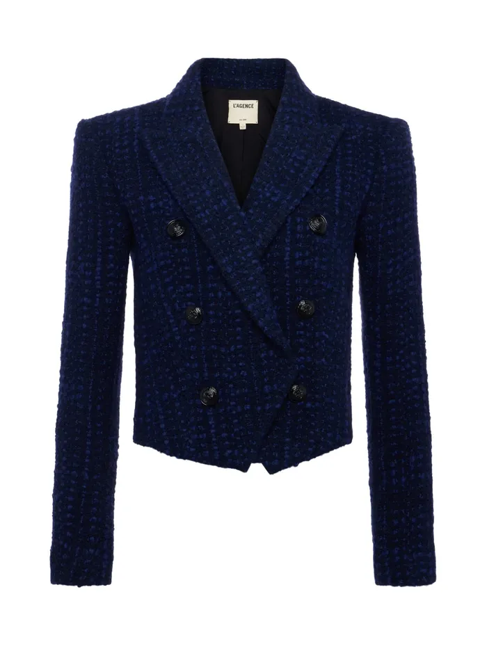 Women L039Agence Blazers and Jackets New Lila OpenFront Blazer Midnightblue Women L039Agence Blazers and Jackets New Lila OpenFront Blazer Midnightblue