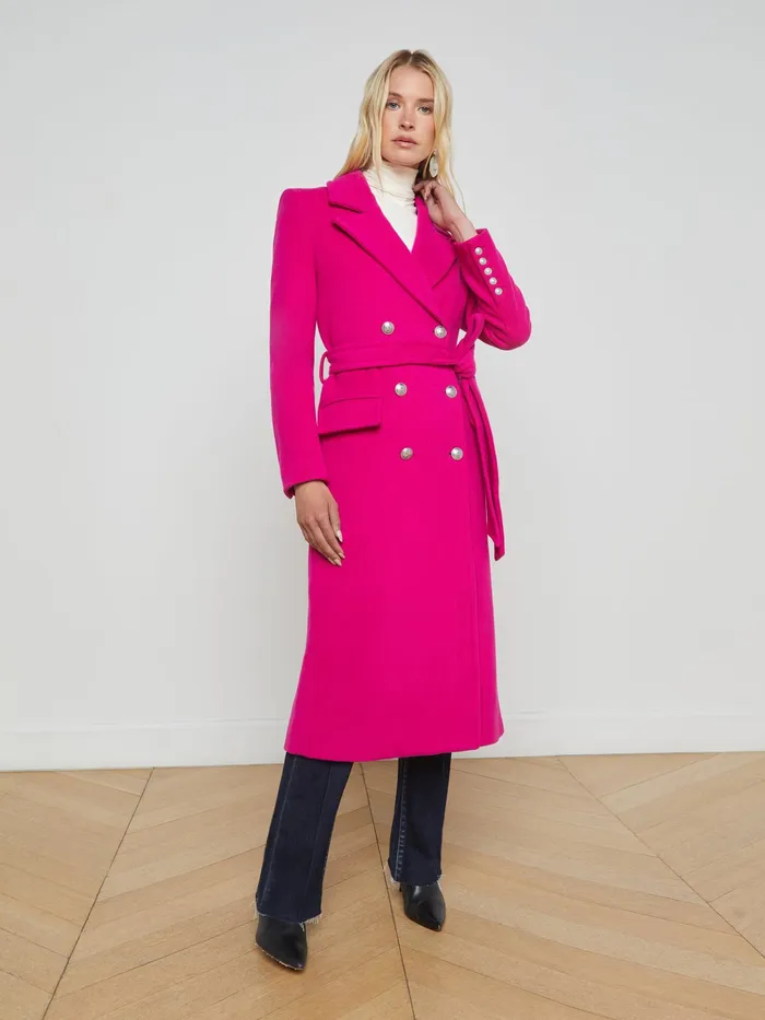 Women L039Agence Blazers and Jackets New Olina Coat Berry Pink