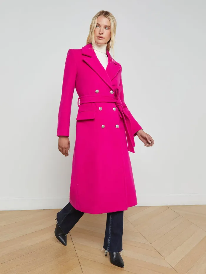 Women L039Agence Blazers and Jackets New Olina Coat Berry Pink Women L039Agence Blazers and Jackets New Olina Coat Berry Pink
