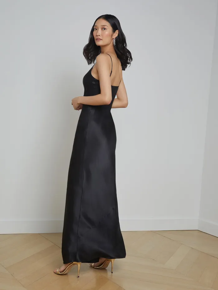 Women L039Agence Dresses and Jumpsuits Serita Silk Slip Dress Black