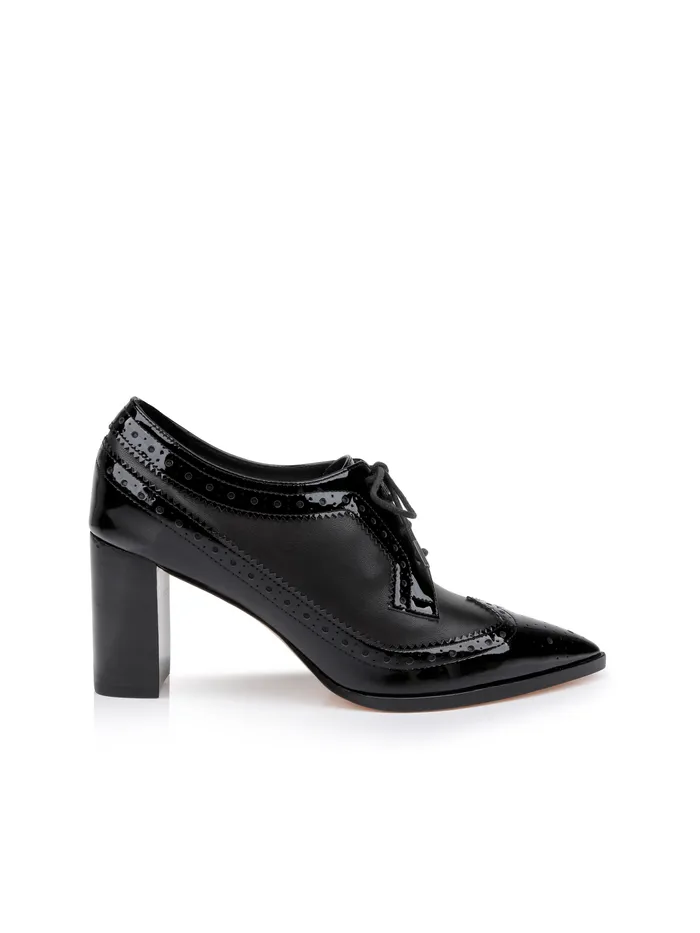Women L039Agence Heels Elodie Leather Oxford Pump Black Patent