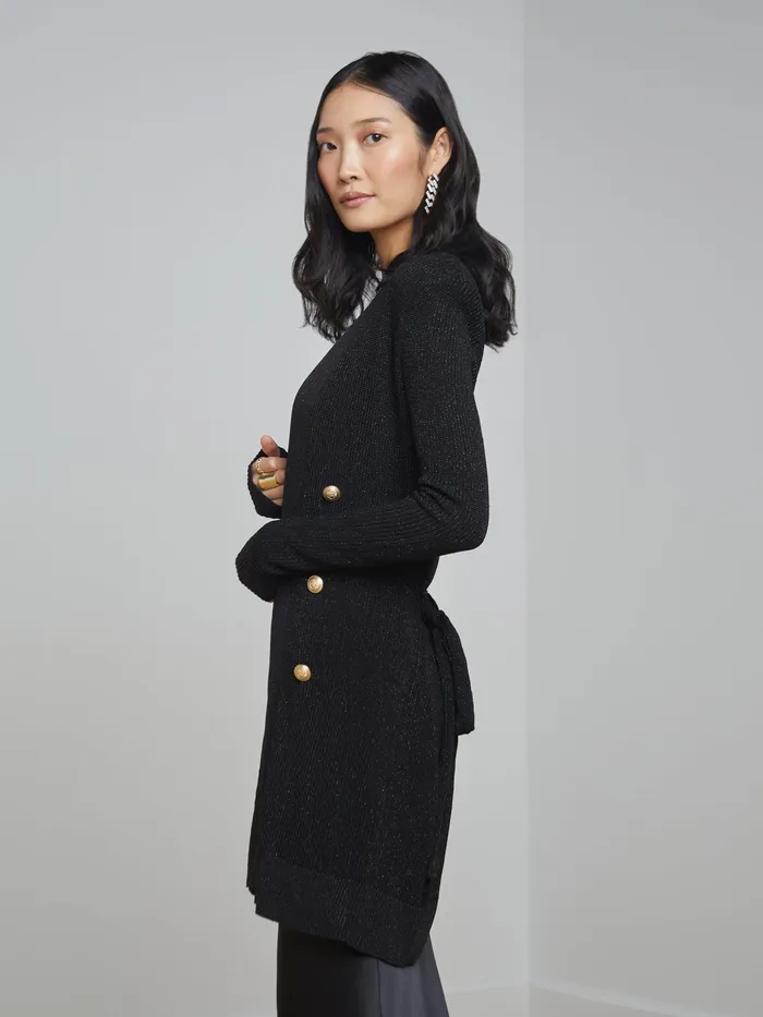 Women L039Agence Knitwear Noe DoubleBreasted Cardigan Black Women L039Agence Knitwear Noe DoubleBreasted Cardigan Black