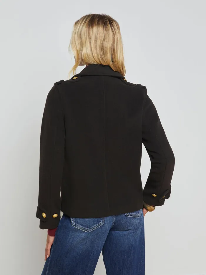 Women L039Agence Outerwear New Franco Coat Dark Chocolate Women L039Agence Outerwear New Franco Coat Dark Chocolate