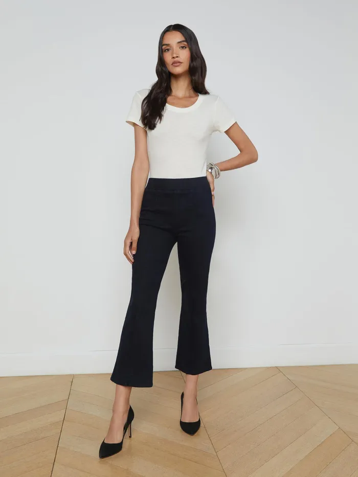 Women L039Agence Pants Kayden PullOn Kick Flare Pant Metro