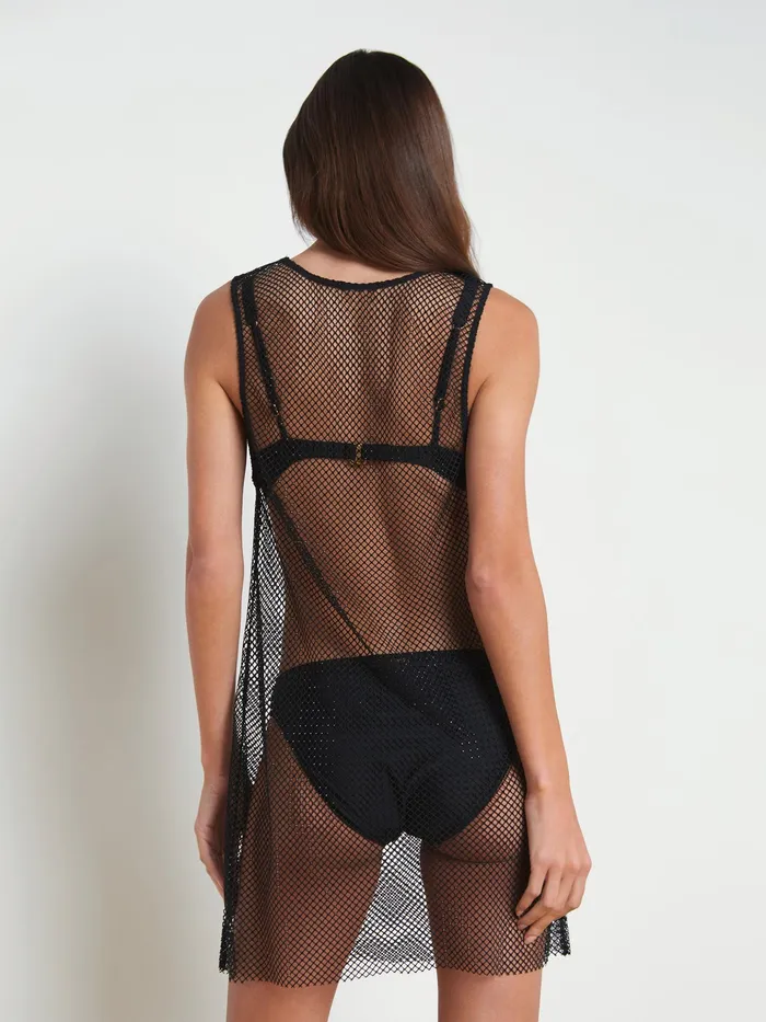 Women L039Agence Swimwear Angela Mesh CoverUp Dress Black Women L039Agence Swimwear Angela Mesh CoverUp Dress Black