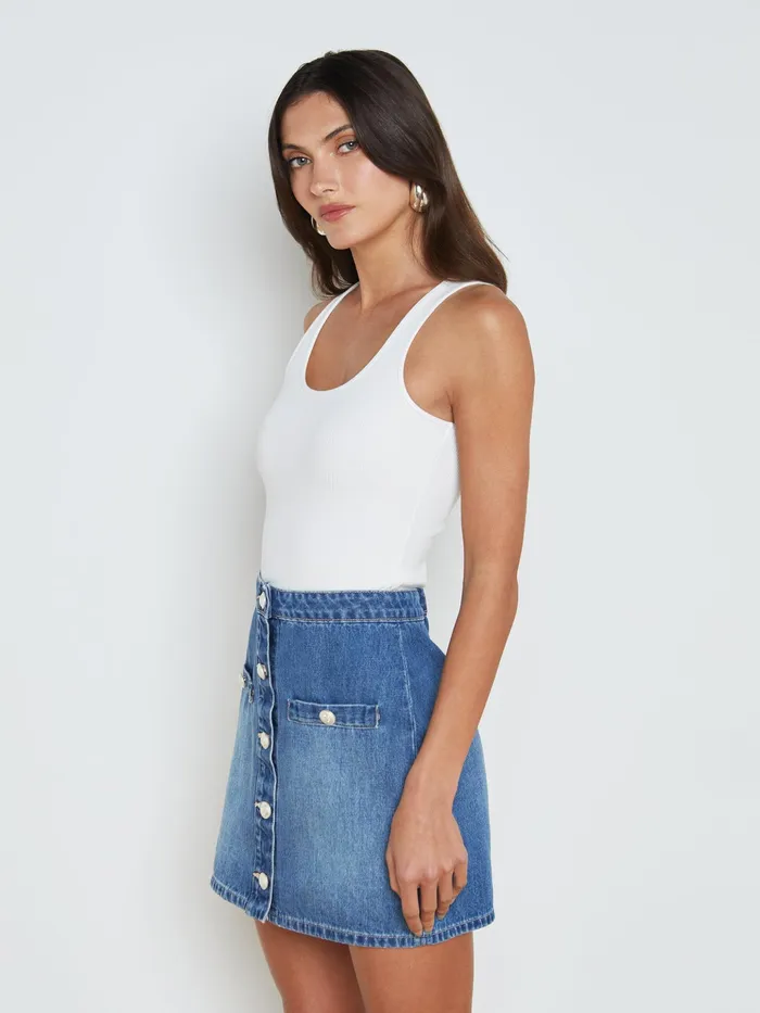 Women L039Agence Tees Adira Tank White Women L039Agence Tees Adira Tank White