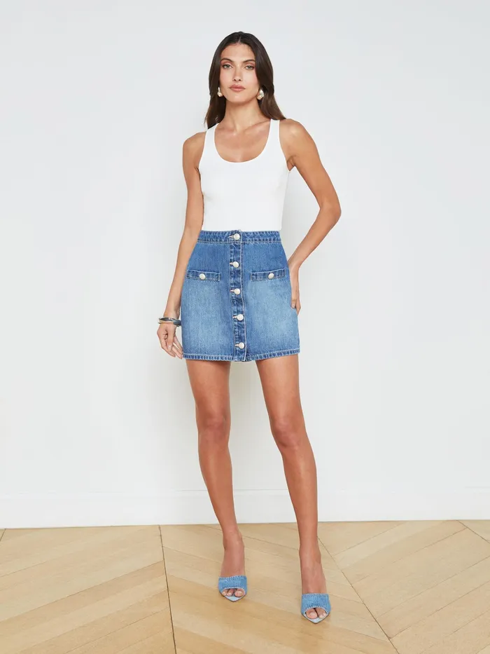 Women L039Agence Tees Adira Tank White Women L039Agence Tees Adira Tank White