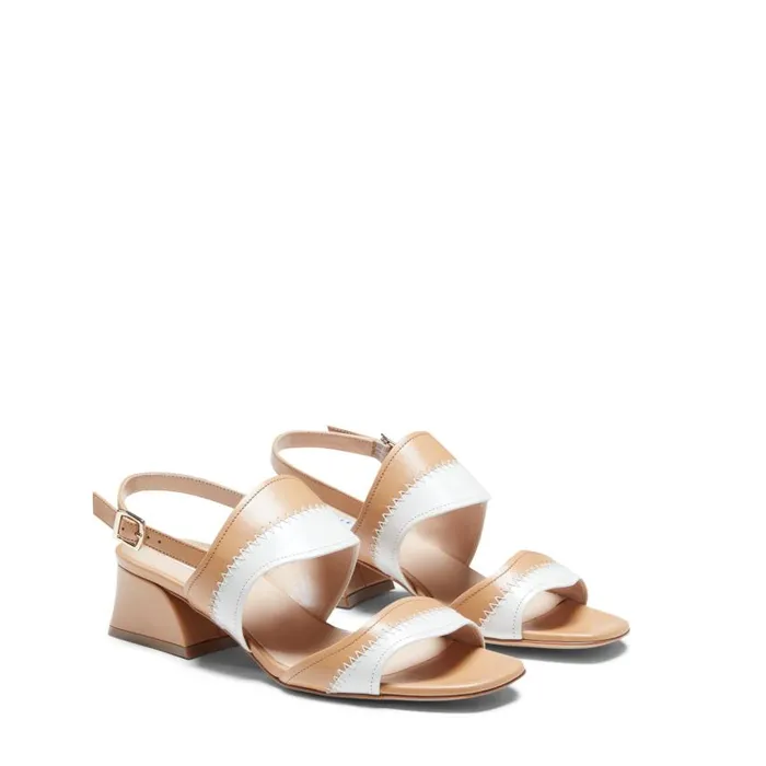 Women Leather Sandal Natural Fratelli Rossetti Sandals