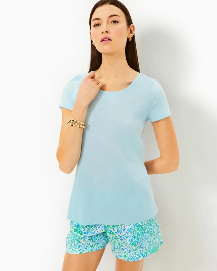 Women Lilly Pulitzer Tops Etta Scoop Neck Top Multi Bahamas Beachcomber Women Lilly Pulitzer Tops Etta Scoop Neck Top Multi Bahamas Beachcomber