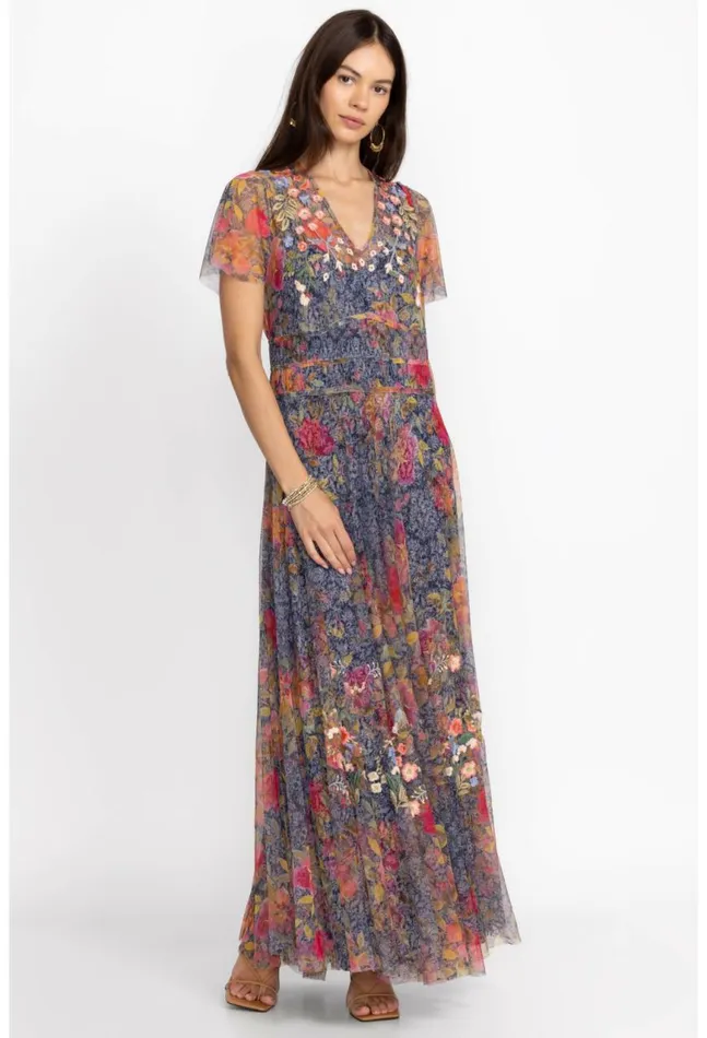Women Locust Mesh Dress Locust Johnny Was Dresses