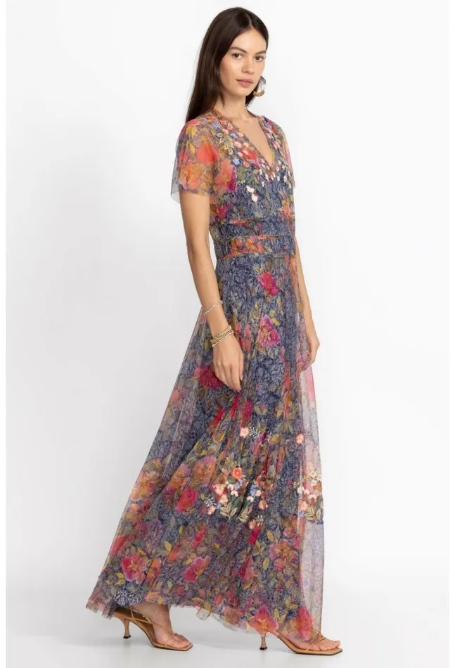 Women Locust Mesh Dress Locust Johnny Was Dresses