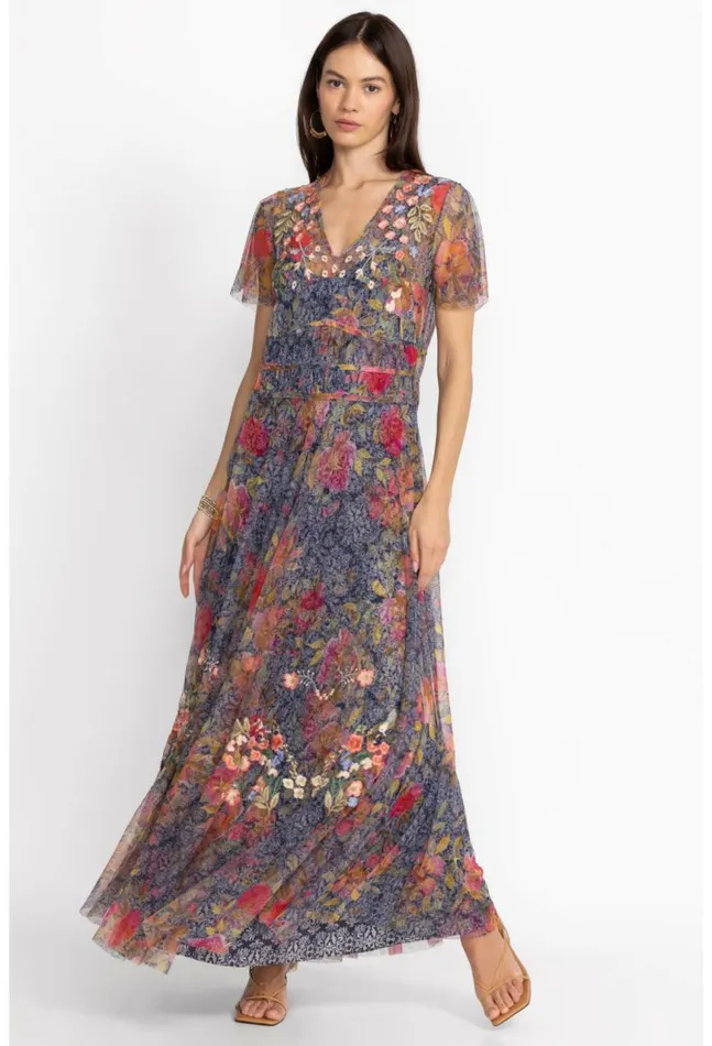 Women Locust Mesh Dress Locust Johnny Was Dresses