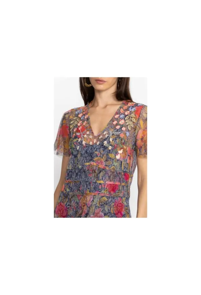 Women Locust Mesh Dress Locust Johnny Was Dresses