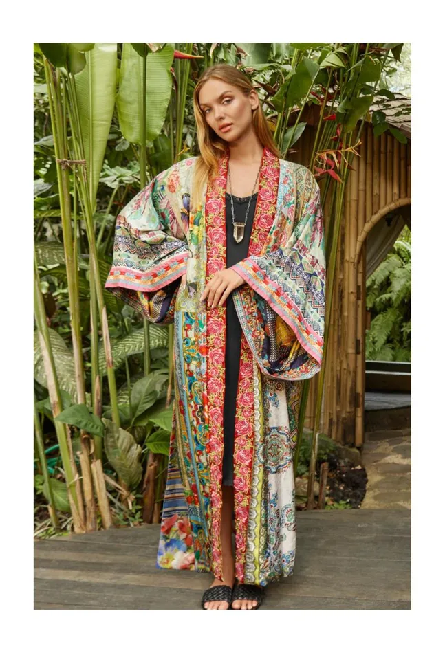 Women Long Kimono Multi Johnny Was Kimonos