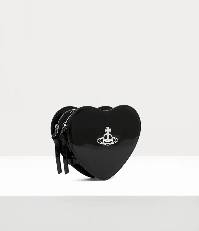 Women Louise Heart Crossbody Bag Black Vivienne Westwood Crossbody Bags Women Louise Heart Crossbody Bag Black Vivienne Westwood Crossbody Bags