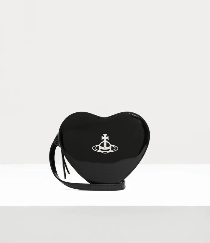 Women Louise Heart Crossbody Bag Black Vivienne Westwood Crossbody Bags Women Louise Heart Crossbody Bag Black Vivienne Westwood Crossbody Bags