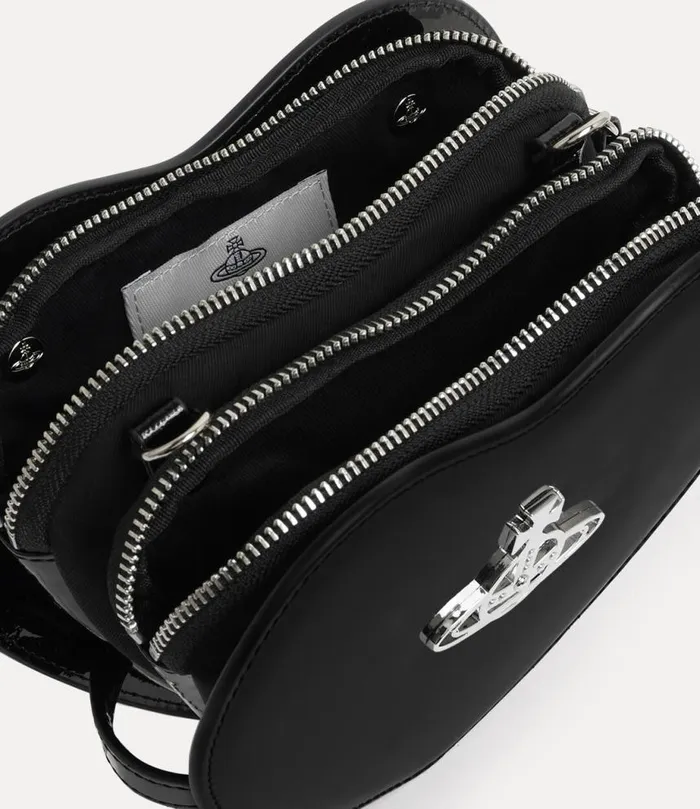 Women Louise Heart Crossbody Bag Black Vivienne Westwood Crossbody Bags Women Louise Heart Crossbody Bag Black Vivienne Westwood Crossbody Bags