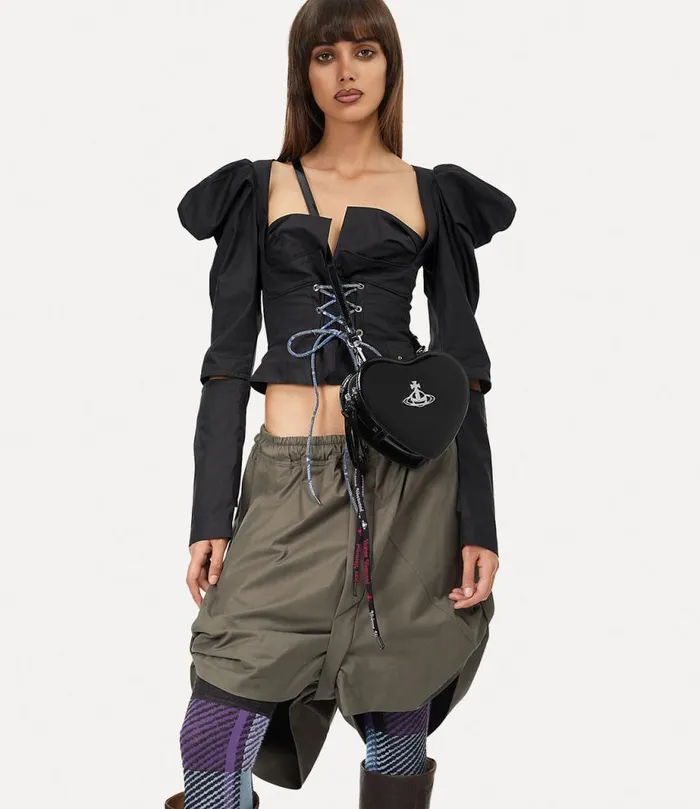 Women Louise Heart Crossbody Bag Black Vivienne Westwood Crossbody Bags Women Louise Heart Crossbody Bag Black Vivienne Westwood Crossbody Bags