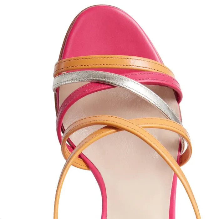 Women Magenta Sandal Mango Fratelli Rossetti Sandals