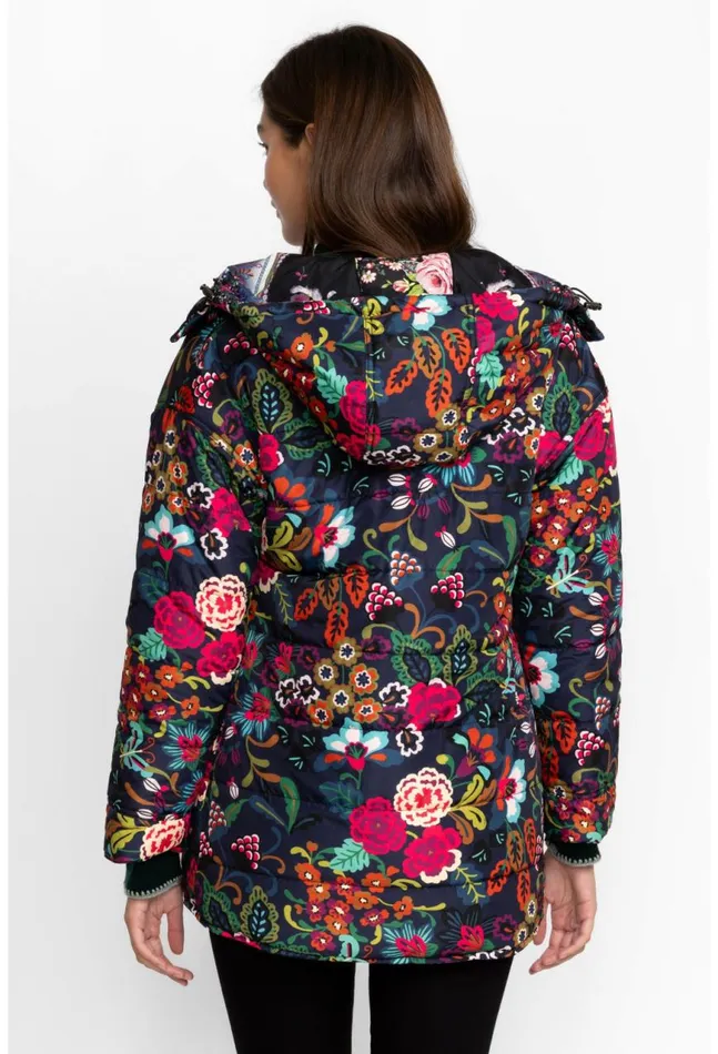 Women Mauri Puffer Jacket Reversible Multi Johnny Was Outerwear