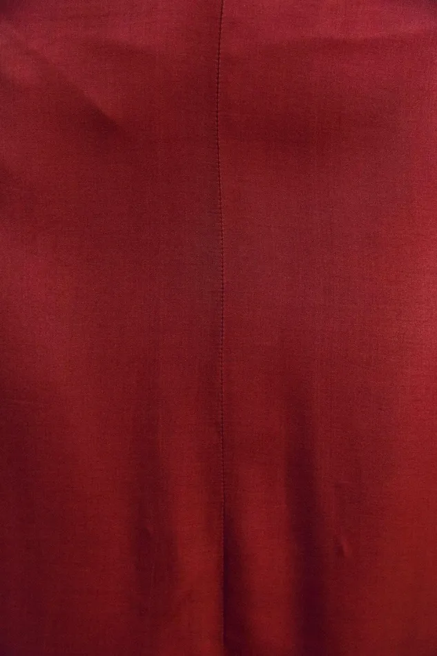 Women Maxi Dresses Farm Rio Red Cut Out Long Sleeve Lenzing Ecovero Viscose Maxi Dress