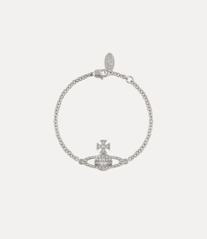Women Mayfair Bas Relief Bracelet Rhodiumcrystal Vivienne Westwood Classic Styles Women Mayfair Bas Relief Bracelet Rhodiumcrystal Vivienne Westwood Classic Styles