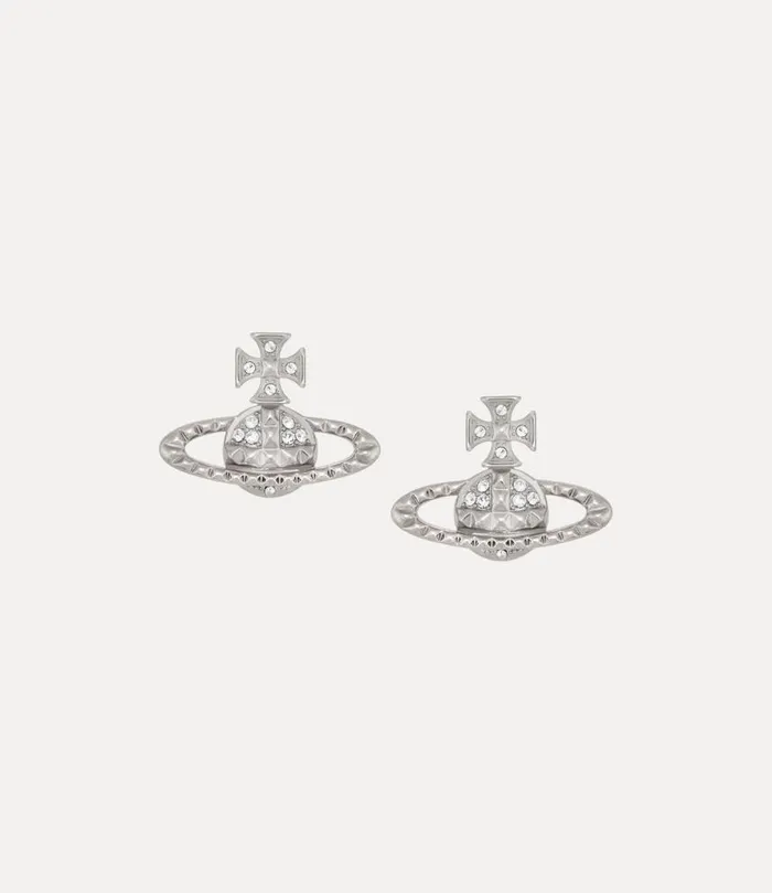 Women Mayfair Bas Relief Earrings Rhodiumcrystal Vivienne Westwood Classic Styles Women Mayfair Bas Relief Earrings Rhodiumcrystal Vivienne Westwood Classic Styles