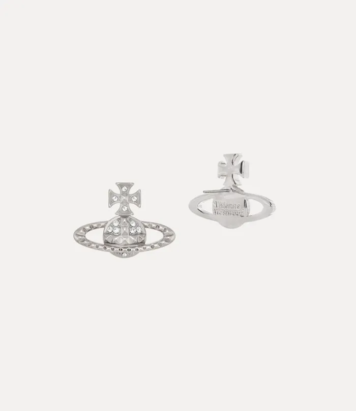 Women Mayfair Bas Relief Earrings Rhodiumcrystal Vivienne Westwood Classic Styles Women Mayfair Bas Relief Earrings Rhodiumcrystal Vivienne Westwood Classic Styles