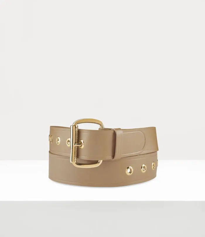 WomenMen Alex Belt Goldnebbiabeigeleather Vivienne Westwood Belts And Harnesses