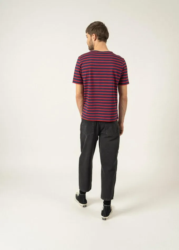 WomenMen Breton Striped Shirts Saint James LEVANT MODERN Navy Red