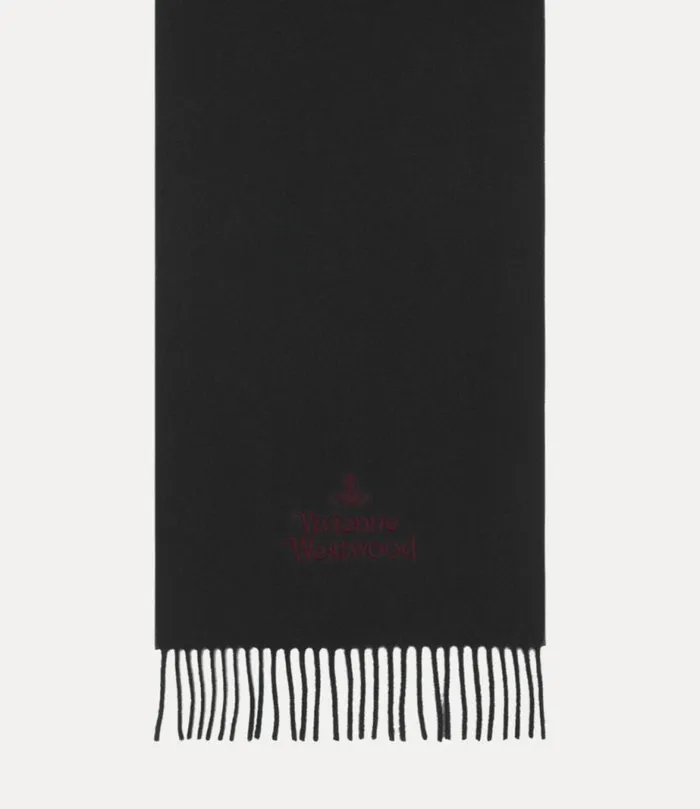 WomenMen Embroidered Scarf Darkgrey Vivienne Westwood Scarves And Ponchos WomenMen Embroidered Scarf Darkgrey Vivienne Westwood Scarves And Ponchos