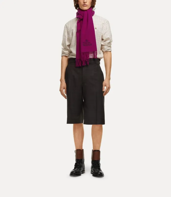 WomenMen Embroidered Scarf Fuchsia Vivienne Westwood Scarves And Ponchos WomenMen Embroidered Scarf Fuchsia Vivienne Westwood Scarves And Ponchos