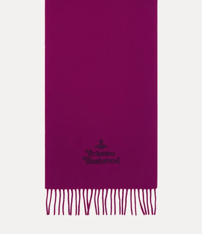 WomenMen Embroidered Scarf Fuchsia Vivienne Westwood Scarves And Ponchos WomenMen Embroidered Scarf Fuchsia Vivienne Westwood Scarves And Ponchos