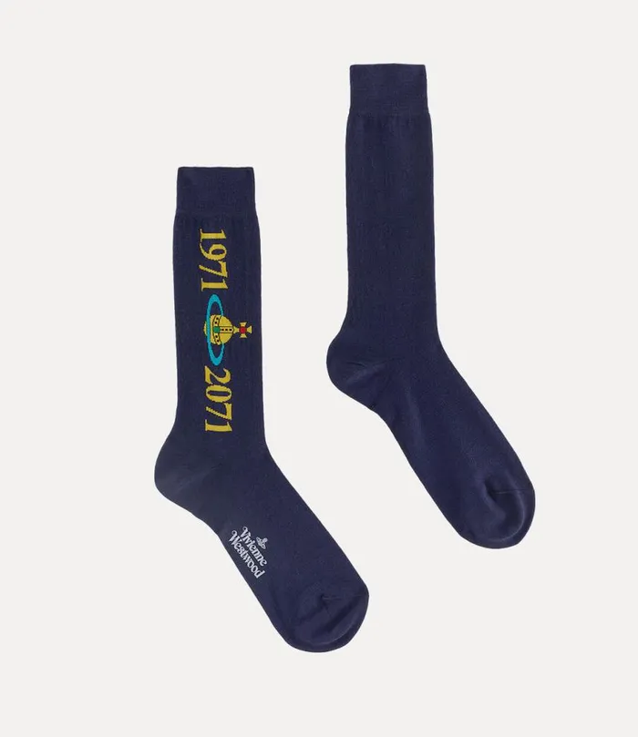 WomenMen Soccer Sock Navyblue Vivienne Westwood Socks And Tights WomenMen Soccer Sock Navyblue Vivienne Westwood Socks And Tights