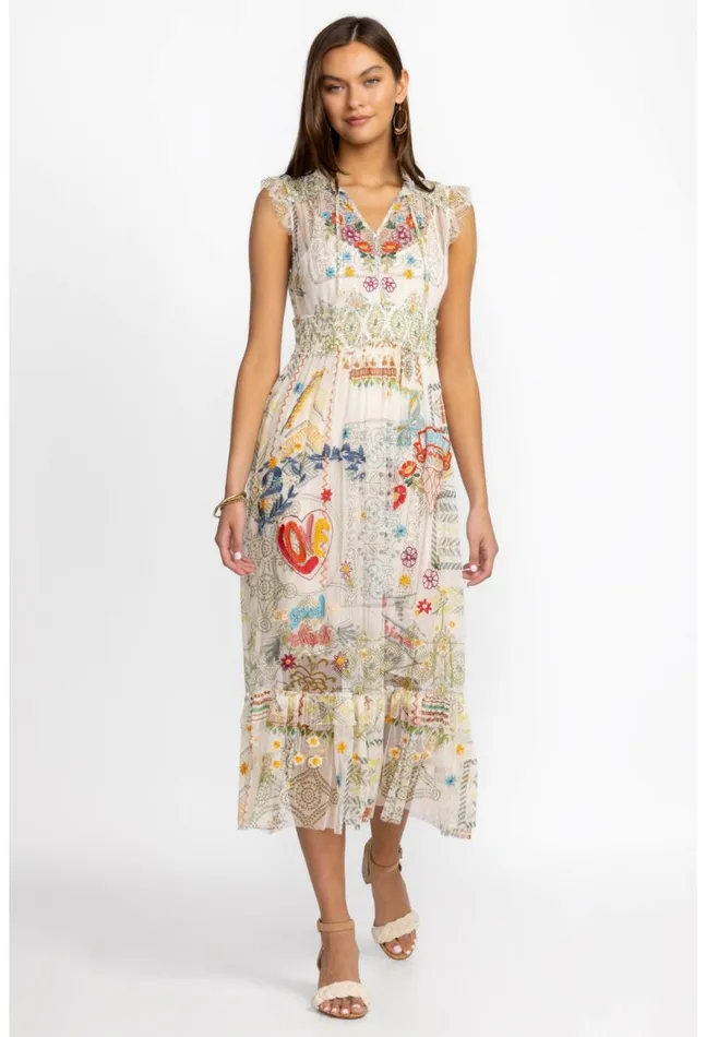 Women Merida Mesh Dress Multi Johnny Was Dresses