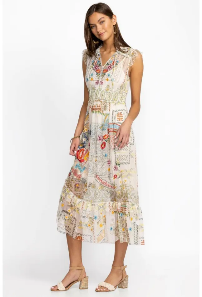 Women Merida Mesh Dress Multi Johnny Was Dresses