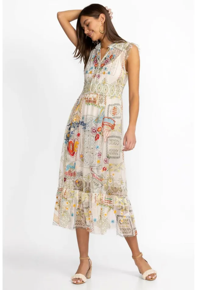 Women Merida Mesh Dress Multi Johnny Was Dresses