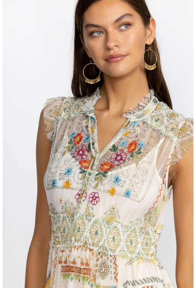 Women Merida Mesh Dress Multi Johnny Was Dresses