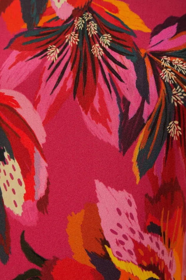 Women Midi Dresses Farm Rio Colorful Flowers Jersey Midi Dress