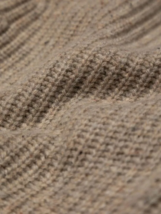Women Mora Knit Cardigan Oatmeal Finisterre Knitwear