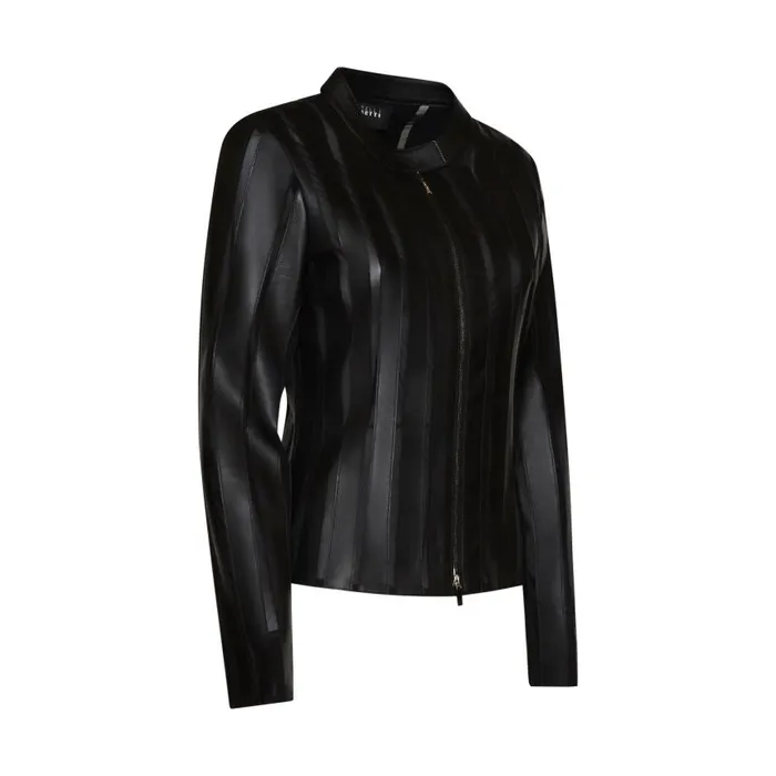 Women Nappa Leather And Organza Jacket Black Fratelli Rossetti View All Women Nappa Leather And Organza Jacket Black Fratelli Rossetti View All