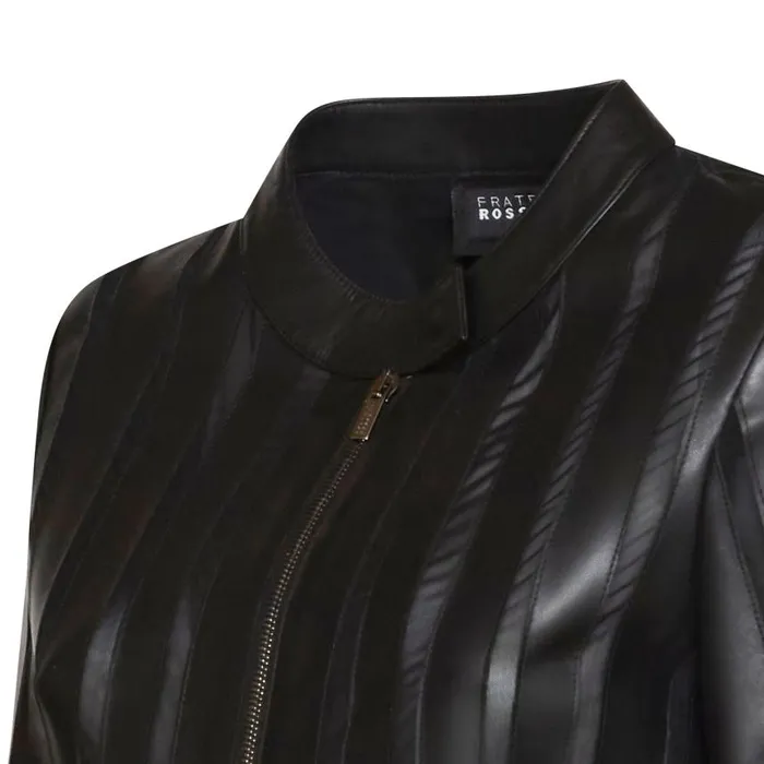 Women Nappa Leather And Organza Jacket Black Fratelli Rossetti View All Women Nappa Leather And Organza Jacket Black Fratelli Rossetti View All
