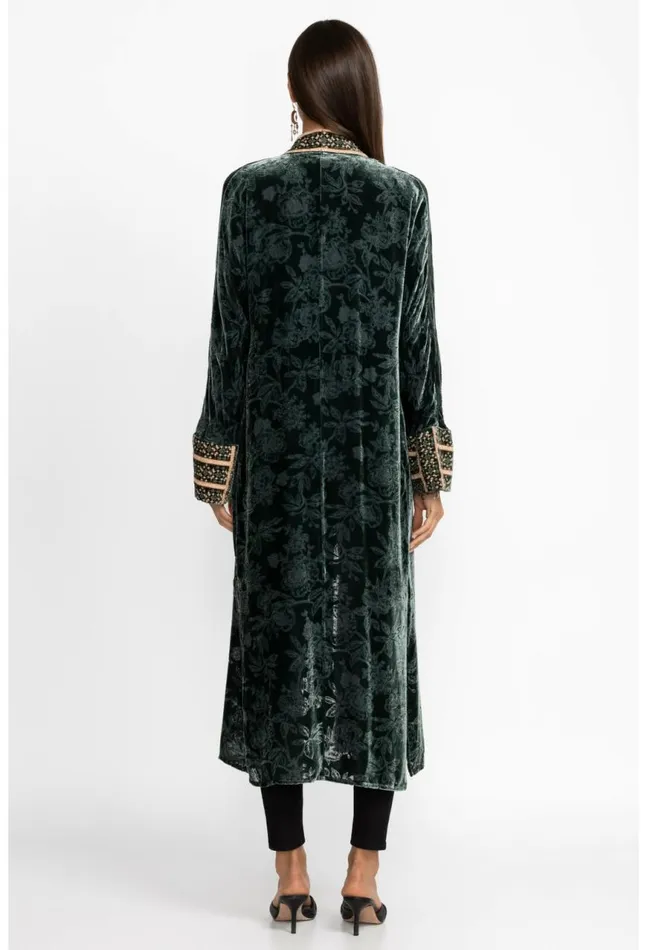 Women Natalia Silk Kimono Emerald Green Johnny Was Kimonos