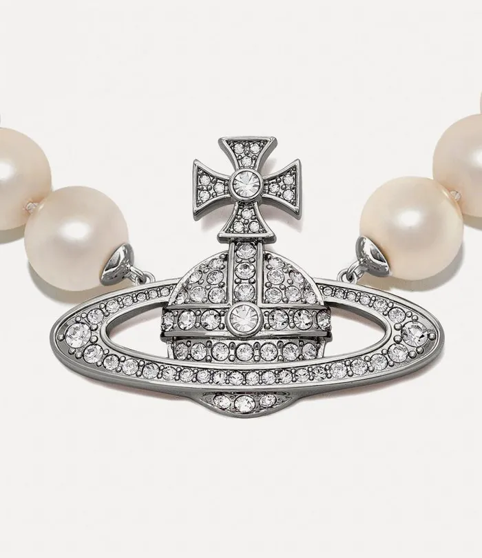 Women Neysa Necklace Platinumcreamrosepearlcrystalcrystal Vivienne Westwood Classic Styles